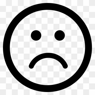 Sad Face In Rounded Square - Sad Face Icon Png Clipart