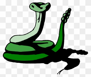 Viper Clipart Hissing - Sombra De La Serpiente - Png Download