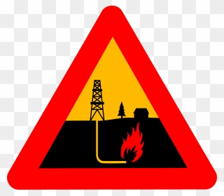 Ecology, Oil, Pollution, Warning, Sign, Attention - Shale Gas Clipart - Png Download