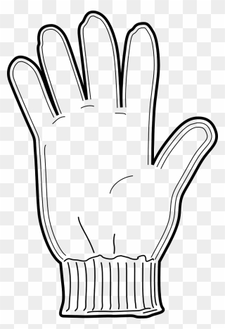 Playroom Drawing - Glove Clipart Black And White - Png Download