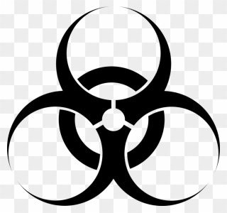 Line Art,emblem,symmetry - Biohazard Symbol Clipart