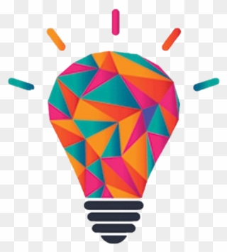 Idea Solution - Colourful Light Bulb Png Clipart