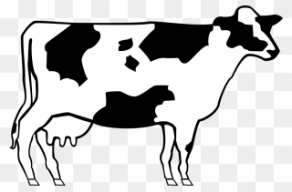 Cows Clipart Outline, Cows Outline Transparent Free - Cow Clip Art - Png Download