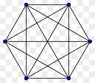 Complete Graph On 6 Vertices Clipart