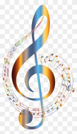 Music Note Png Clip Arts - Colorful Music Note Png Transparent Png