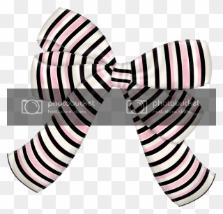 Transparent Striped Bow Tie Clipart - Illustration - Png Download