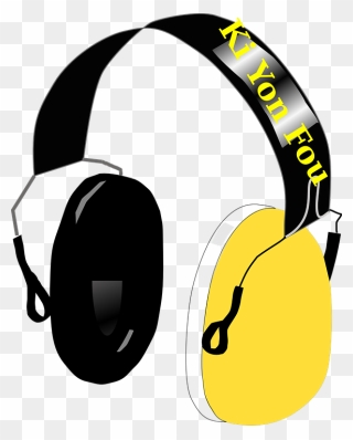 Transparent Listen To Music Clipart - Headphones Cartoon Transparent Background - Png Download