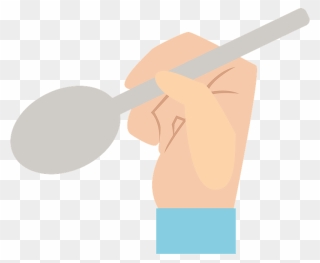 Hand Spoon Clipart - Png Download