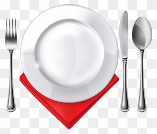 Fork Spoon Knife Plate Clipart