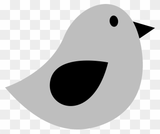 Grey Bird Clipart - Png Download