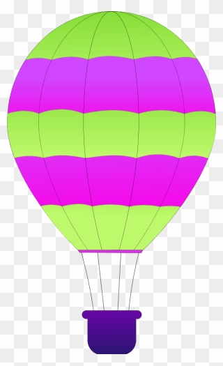 Hot Air Balloon Clipart Purple , Png Download - Hot Air Balloon Clip Art Transparent Png
