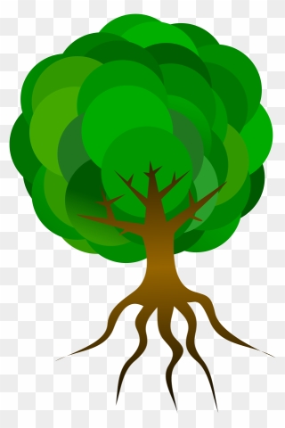 Tree Root Clip Art - Tree Animation With Roots - Png Download