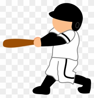 Baseball Sports Batter Clipart - Baseball - Png Download