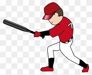 Batter Baseball Sports Clipart - 無料 イラスト 打者 - Png Download