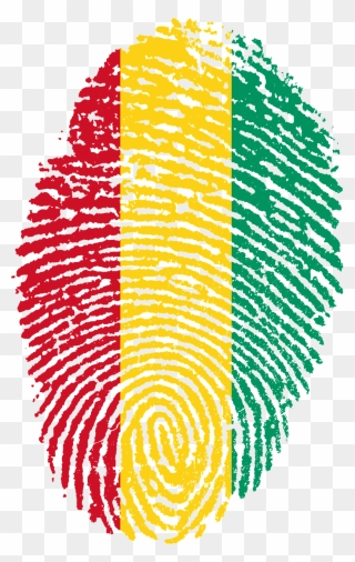 Zambian Flag - Guam Flag Fingerprint Clipart