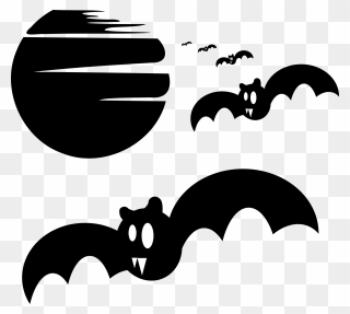 Halloween Bats Silhouette 3wjrek Clipart - Spooky Halloween Png Transparent Png