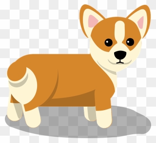Cute Dog Clipart Png Characters Corgi Dog Free Vector - Corgi Clipart Transparent Png