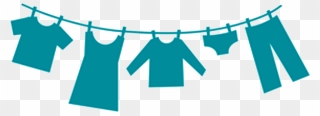Clothes Line Laundry Room Silhouette - Clothes Line Png Clipart