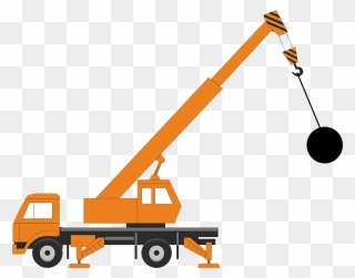 Wrecking Ball Crane Clipart - Crane With A Wrecking Ball - Png Download