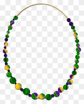 Mardi Bead Gras Lundi Throws Free Transparent Image - Mardi Gras Beads Clip Art - Png Download