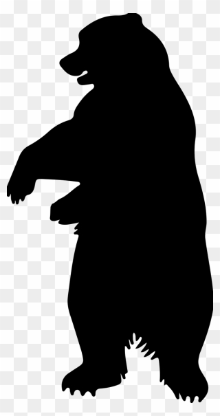 Bear Bear Art Bear Silhouette Free Photo - Vector Standing Bear Silhouette Clipart