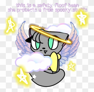 U Kniw The Safety Seal Well This Is My Saftey Floof - Angel Wings Clipart