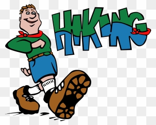 Hike Clipart Steep Hill - Hiking Clip Art Free - Png Download