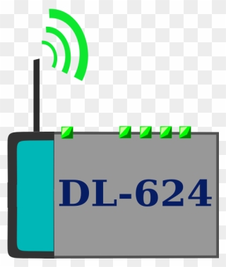 D Link Wi Fi Router Vector Image - Wireless Router Clipart