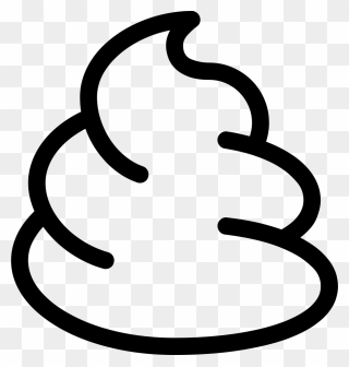Svg Png Icon Free - Poop Clipart Black And White Transparent Png