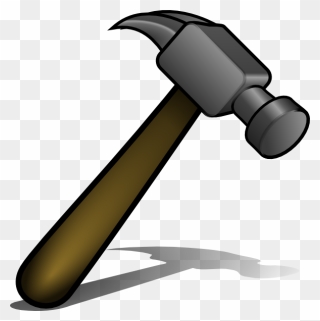 Claw Hammer Nail Clip Art - Clipart Of Hammer - Png Download