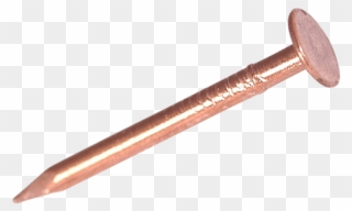Transparent Hammer And Nails Clipart - Copper Nail - Png Download