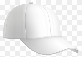 Baseball Hat Clipart Black And White Vector Royalty - White Baseball Cap Png Transparent Png