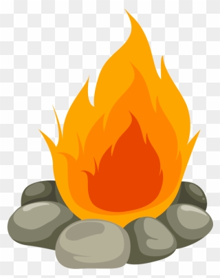 Fuel For The Fire - Cartoon Campfire Png Clipart