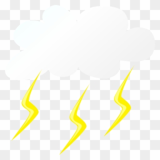 Thunder Cloud Clip Art - Rainy Weather Clip Art - Png Download