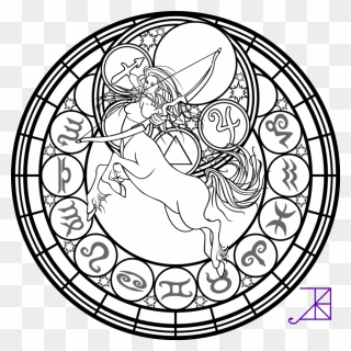 Transparent Kingdom Hearts Heart Symbol Png - Nightmare Before Christmas Stained Glass Coloring Pages Clipart