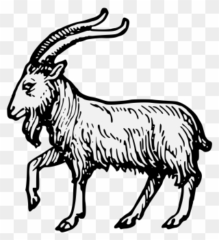 Heraldic Art - Goat Heraldry Clipart