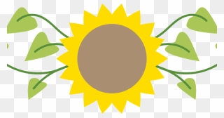 Sunflowers Clipart Divider - Sunflower Clipart - Png Download