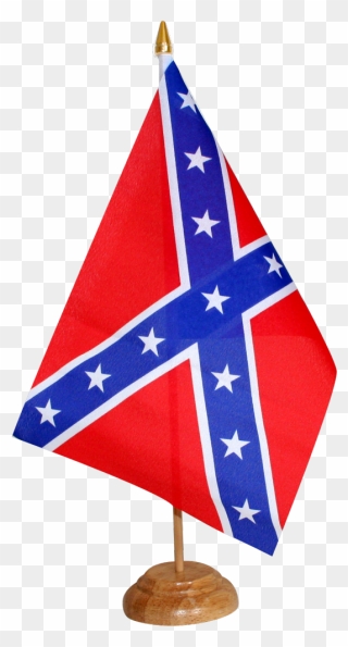 Confederate States Table Flag - Confederate Flag Png Clipart