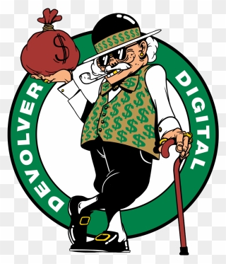 Opreem Devolver Tshirt Illustration - Boston Celtics Logo Png Clipart