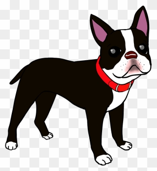 Boston Terrier Dog Clipart - ボストン テリア イラスト フリー - Png Download
