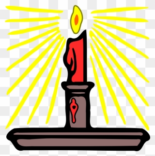 Candle - Candle With Light Clipart - Png Download
