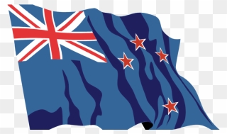 New Zealand Flag Waving Clipart