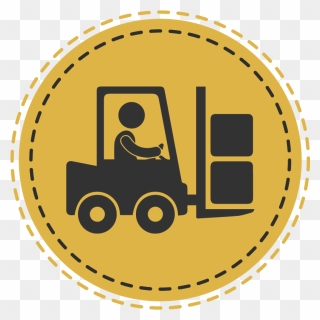 Forklift Train The - Warehousing Icon Png Clipart