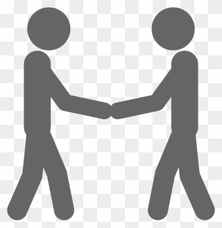Royalty-free Stick Figure Holding Hands Drawing Clipart