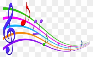 Color Musical Notes Clipart - Png Download