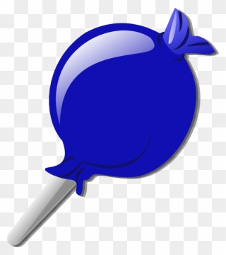 Blue Lolly Clip Art - Lollipop Blue Clipart - Png Download