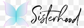 Sisterhood 2018 Logo And Text - Calligraphy Clipart