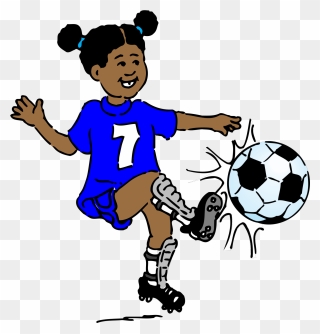 Playing Soccer Clipart - Png Download