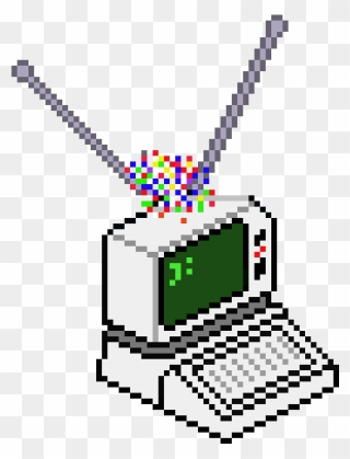 Retro Computer Pixel Art Clipart