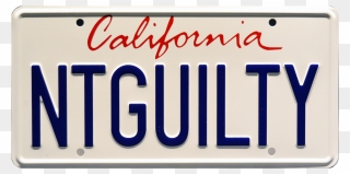 California License Plate Png - California License Plate Clipart
